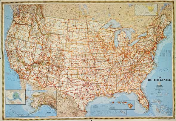 40 Years of Road Trips Map