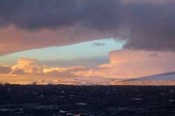 morning sun on the sea ice Antarctic Sound, Antarctica