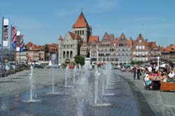 grand place fountain tournai belgium