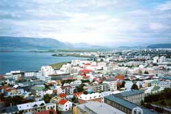 hallgrimskirkja view of reykjavik iceland