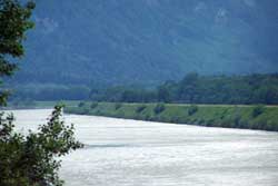 rhine river oberland region liechtenstein