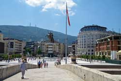 stone bridge and macedonia square